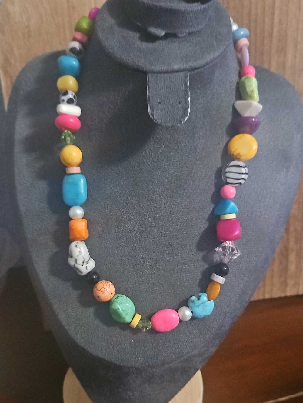 Multicolor Beaded Women's Necklace - Bright Mixed Beads